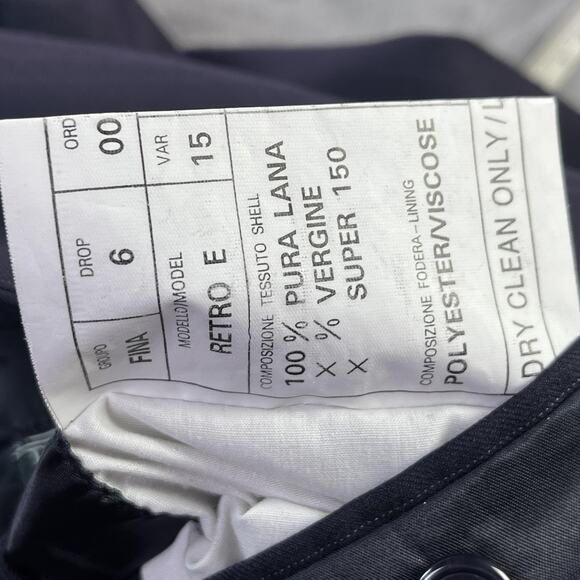 Naldini Blazer Mens 44 Navy Pinstripe Made in Italy Super 150s Wool 3 Button - Picture 15 of 15